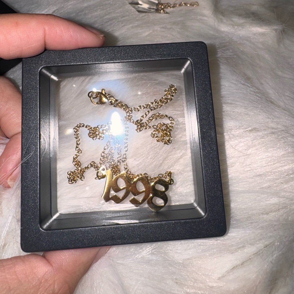 Pastels Gold '1998' Pendant Necklace